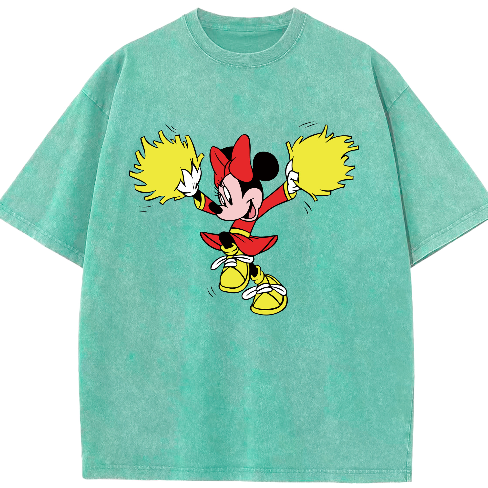 （画像用） ミッキーマウス Mickey Mouse 綿100% ヴィンテージ風 半袖Tシャツ（フロントプリント）